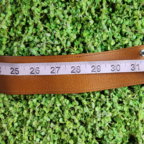 Vtg Lace Up JEWEL CASE Red Suede Leather Silver Cross Tie Easy Back Closure Belt - Picture 15 of 16